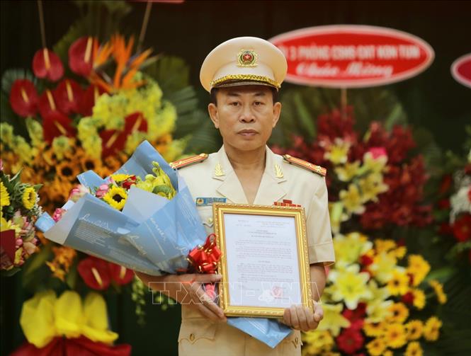 Trong ảnh: Thượng tá Nguyễn Thế Lâm, tân Trưởng phòng PA05 Công an Thành phố Hồ Chí Minh.
Ảnh: Thành Chung - TTXVN