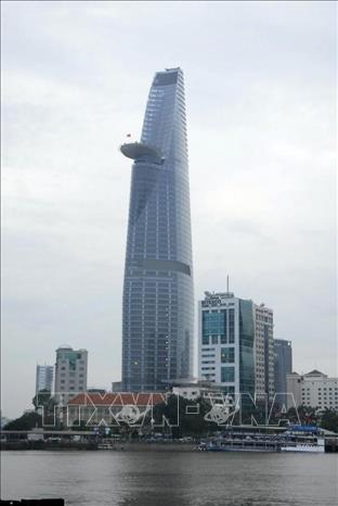 Trong ảnh: Tòa tháp Bitexco Financial Tower (TP Hồ Chí Minh) trong ngày lễ khánh thành. Ảnh: Hoàng Hải - TTXVN