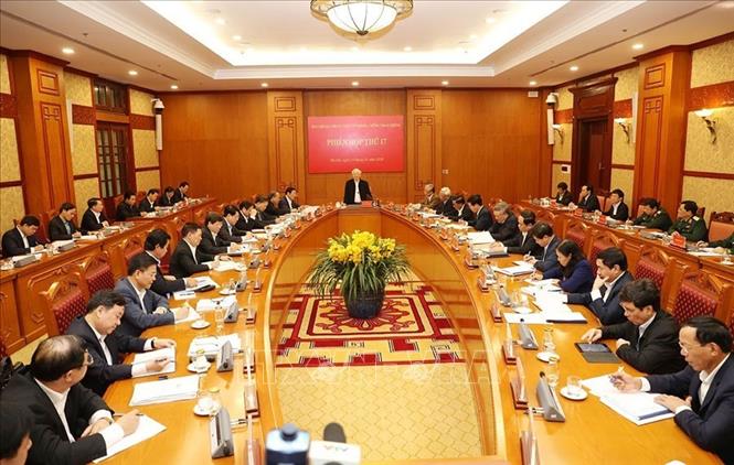 Công tác đấu tranh phòng, chống tham nhũng đã được lãnh đạo, chỉ đạo quyết liệt, bài bản, đi vào chiều sâu, có bước tiến mạnh, đạt nhiều kết quả cụ thể rất quan trọng, toàn diện, rõ rệt. Trong ảnh: Phiên họp thứ 17 của Ban Chỉ đạo Trung ương về phòng, chống tham nhũng, ngày 15/1/2020 dưới sự chủ trì của Tổng Bí thư, Chủ tịch nước Nguyễn Phú Trọng, Trưởng Ban Chỉ đạo. Ảnh: Trí Dũng – TTXVN

