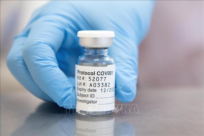 Trong ảnh: Vaccine phòng COVID-19 do công ty dược phẩm AstraZeneca và Đại học Oxford phối hợp phát triển. Ảnh: AFP/ TTXVN