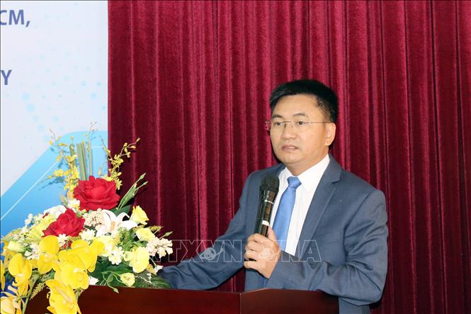 Trong ảnh: Ông Phạm Xuân Đà, Cục trưởng Cục Công tác phía Nam – Bộ Khoa học và Công nghệ phát biểu tại lễ ký kết. Ảnh: Tiến Lực – TTXVN