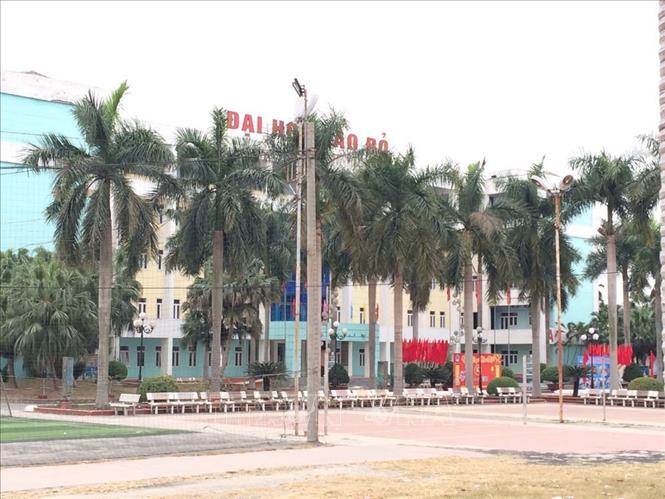 Trong ảnh: Đại học Sao Đỏ được dùng làm nơi làm điểm cách ly tập trung. Ảnh: TTXVN phát