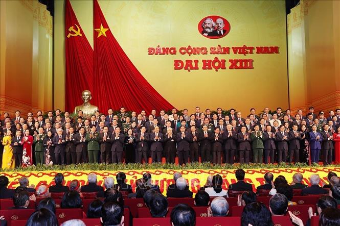 Photo: The 13th Party Central Committee makes debut. VNA Photo