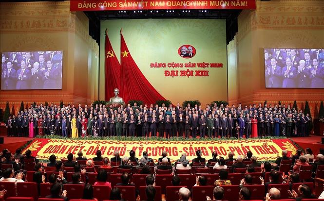 Photo: The 13th Party Central Committee makes debut. VNA Photo