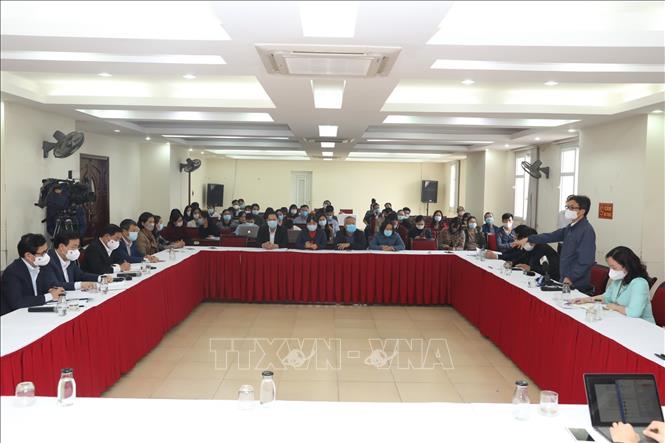 Trong ảnh: Phó Thủ tướng Chính phủ Vũ Đức Đam phát biểu tại buổi làm việc. Ảnh: Minh Quyết - TTXVN