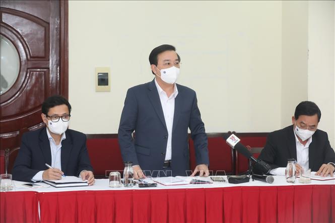 Trong ảnh: Phó Chủ tịch UBND TP Hà Nội Chử Xuân Dũng phát biểu. Ảnh: Minh Quyết - TTXVN