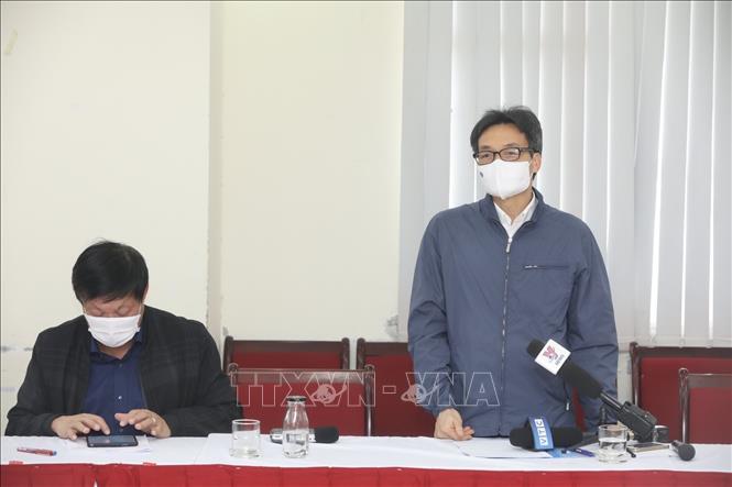 Trong ảnh: Phó Thủ tướng Vũ Đức Đam phát biểu tại buổi làm việc. Ảnh: Minh Quyết - TTXVN