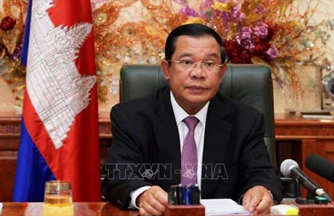 Trong ảnh: Chủ tịch Đảng Nhân dân Campuchia (CPP), Thủ tướng Chính phủ Hoàng gia Campuchia Samdech Hun Sen. Ảnh: TTXVN phát
