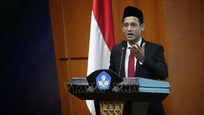 Trong ảnh: Bộ trưởng Giáo dục và Văn hóa Indonesia Nadiem Makarim. Ảnh: TEMPO/TTXVN