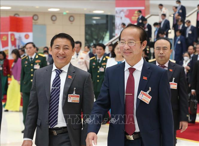 Các đại biểu đều có chung mong đợi một kỳ Đại hội Đảng thành công rực rỡ và đặt nhiều kỳ vọng đất nước dưới sự lãnh đạo của Đảng sẽ ngày càng ổn định, tiếp tục phát triển toàn diện về kinh tế - xã hội trong giai đoạn mới. Ảnh: TTXVN