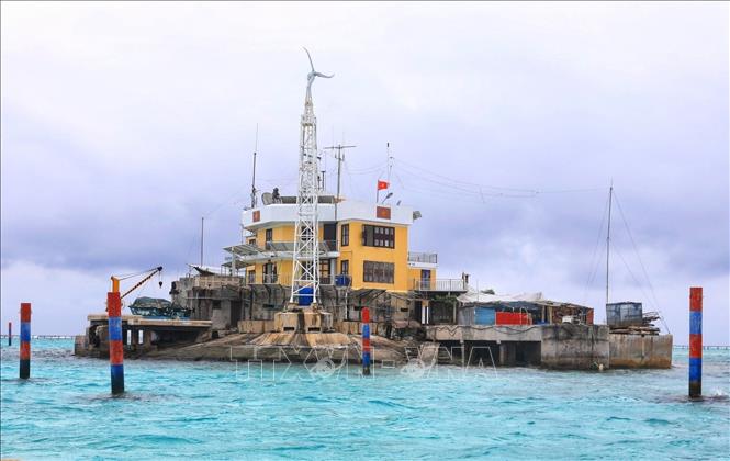 Photo: A view of Co Lin island. VNA Photo: Thành Đạt