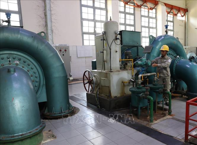 Trong ảnh: Hiện nay, nhà máy thủy điện Ankroet do Công ty Điện lực Lâm Đồng thuộc Tổng Công ty Điện lực miền Nam quản lý, vận hành . Ảnh: Ngọc Hà - TTXVN