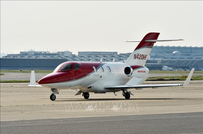 Trong ảnh (tư liệu): Máy bay HondaJet tại sân bay Haneda ở thủ đô Tokyo, Nhật Bản. Ảnh: AFP/ TTXVN