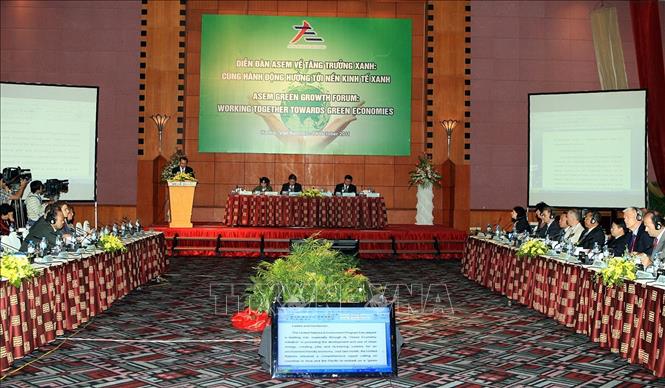 Sáng 3/10/2011, tại Hà Nội diễn ra Diễn đàn Á - Âu ( ASEM) về Tăng trưởng Xanh, chủ đề 