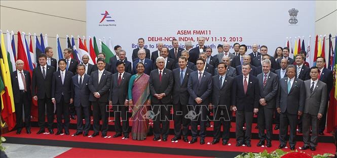 Thứ trưởng Ngoại giao Hà Kim Ngọc dẫn đầu Đoàn đại biểu Việt Nam tham dự Hội nghị Bộ trưởng Ngoại giao Diễn đàn hợp tác Á – Âu  lần thứ 11 (ASEM FMM-11), ngày 11 - 12/11/2013, tại New Delhi (Ấn Độ). Ảnh: Tiến Hiếu - TTXVN 