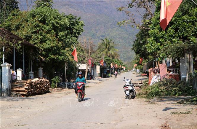 Trong ảnh: Xã Nậm Hàng, huyện Nậm Nhùn nỗ lực xây dựng nông thôn mới. Ảnh: Nguyễn Oanh-TTXVN