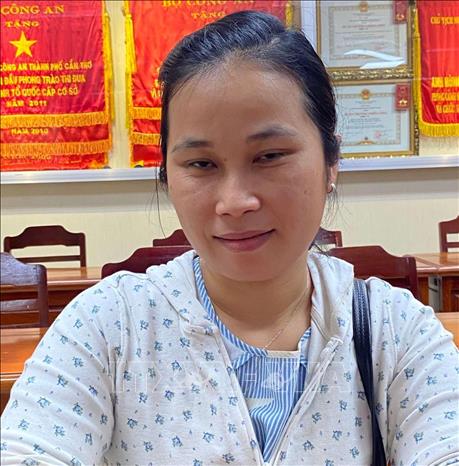 Hồ Phương Quỳnh, nguyên nhân viên Ban quản lý dự án Sở Y tế Cần Thơ. Ảnh: TTXVN phát
