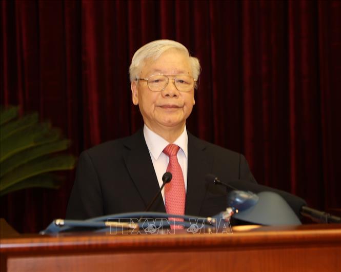 Trong ảnh: Tổng Bí thư, Chủ tịch nước Nguyễn Phú Trọng phát biểu khai mạc Hội nghị. Ảnh: Trí Dũng –TTXVN