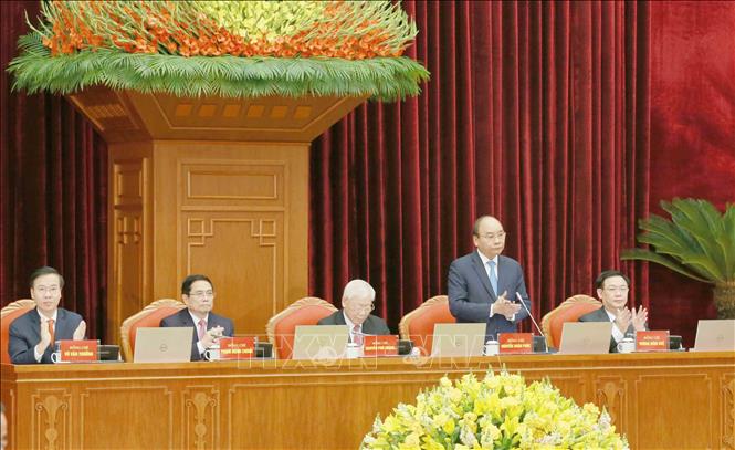 Trong ảnh: Thủ tướng Chính phủ Nguyễn Xuân Phúc điều hành phiên khai mạc Hội nghị. Ảnh: Phương Hoa - TTXVN