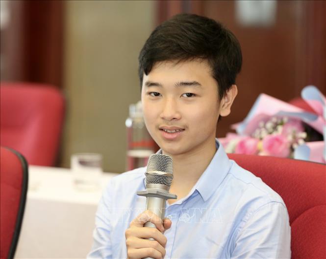 Tài năng piano Võ Minh Quang. Ảnh: TTXVN phát