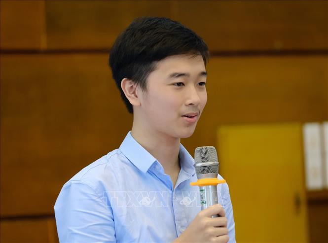 Tài năng piano Võ Minh Quang. Ảnh: TTXVN phát