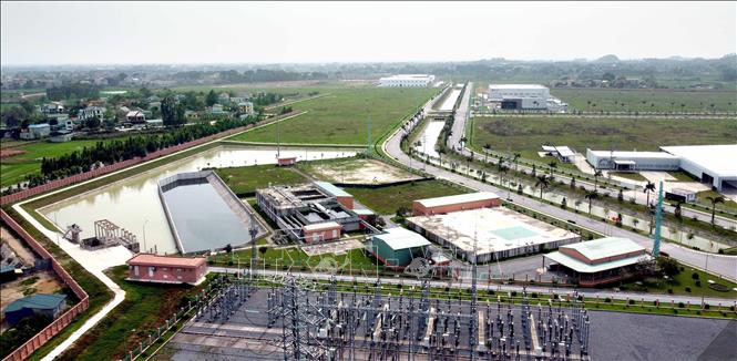 Trong ảnh: Hạ tầng Khu công nghiệp Thăng Long III Vĩnh Phúc. Ảnh: Hoàng Hùng - TTXVN
