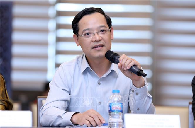 Trong ảnh: Tổng Cục trưởng Tổng cục Giáo dục nghề nghiệp Trương Anh Dũng phát biểu tại Hội nghị. Ảnh: Anh Tuấn – TTXVN