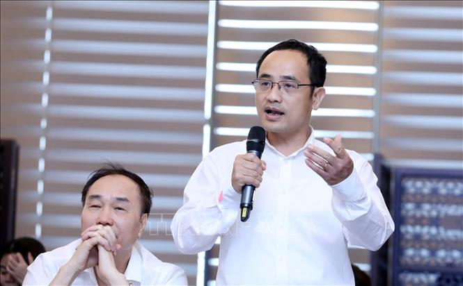 Trong ảnh: Vụ trưởng Vuk Kỹ năng nghề Nguyễn Chí Trường trình bày kế hoạch tổ chức Kỳ thi kỹ năng nghề quốc gia lần thứ 12 năm 2021 tại Hội nghị. Ảnh: Anh Tuấn – TTXVN