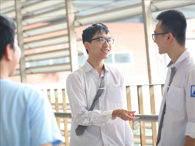 Trong ảnh: Nguyễn Mạnh Quân - Gương mặt trẻ tiêu biểu của Thủ đô năm 2020 hiện là học sinh lớp 12 Lý 1, Trường Trung học phổ thông chuyên Hà Nội - Amsterdam. Ảnh: Thanh Tùng - TTXVN