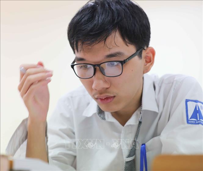 Trong ảnh: Nguyễn Mạnh Quân - Gương mặt trẻ tiêu biểu của Thủ đô năm 2020. Ảnh: Thanh Tùng - TTXVN