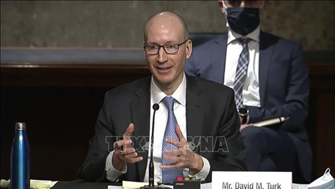 Trong ảnh: Thượng viện Mỹ phê chuẩn ông David M. Turk là Thứ trưởng Bộ Năng lượng nước này. Ảnh: YOUTUBE/TTXVN