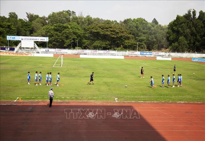 Trong ảnh: Sân vận động Rạch Giá là nơi tập luyện cho môn Điền kinh của thể thao Kiên Giang. Ảnh: Hồng Đạt - TTXVN