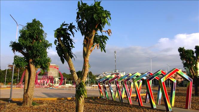 Trong ảnh: Công viên có hơn 300 cây xoài lớn nhỏ. Ảnh: K GỬIH -TTXVN