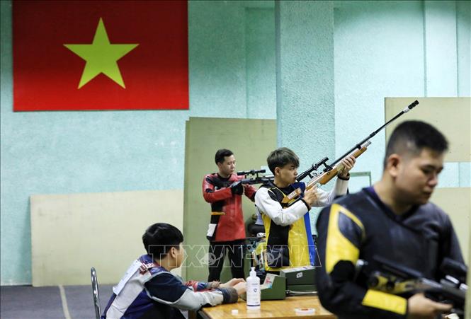 Trong ảnh: Giải đấu quy tụ hơn 200 vận động viên (VĐV) đến từ 12 đơn vị trên toàn quốc. Ảnh: Thành Đạt - TTXVN 
