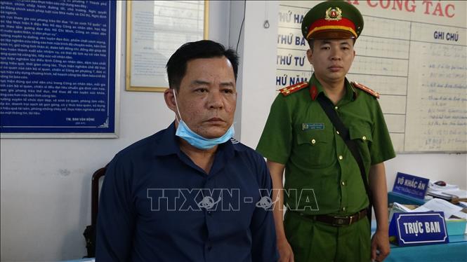 Trong ảnh: Đối tượng Nguyễn Ngọc Huy. Ảnh Công Trí - TTXVN