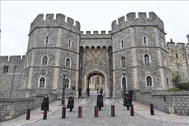 Trong ảnh: Lâu đài Windsor ở London, Anh, nơi được ấn định tổ chức lễ tang cho Hoàng thân Philip. Ảnh: AFP/TTXVN
