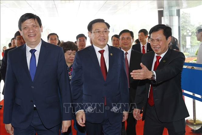 Photo: NA Chairman Vuong Dinh Hue attends the ceremony. VNA Photo: Doãn Tấn