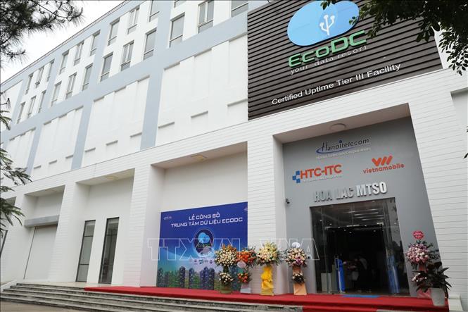 Trong ảnh: Trung tâm dữ liệu Ecodc. Ảnh: Minh Quyết - TTXVN