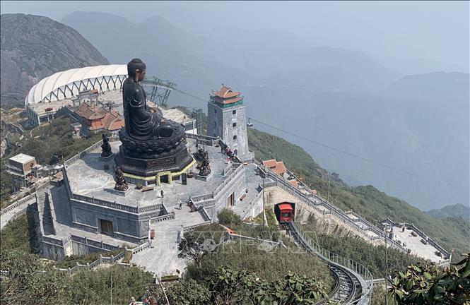 Photo: The Great Amitabha Buddha statue in Sun World Fansipan Legend in Sapa. VNA Photo: Quốc Khánh