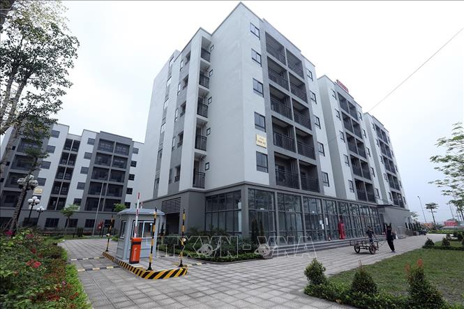 Trong ảnh: Các hạng mục xây dựng đã hoàn thành và chờ đưa vào sử dụng. Ảnh: Phan Tuấn Anh - TTXVN
