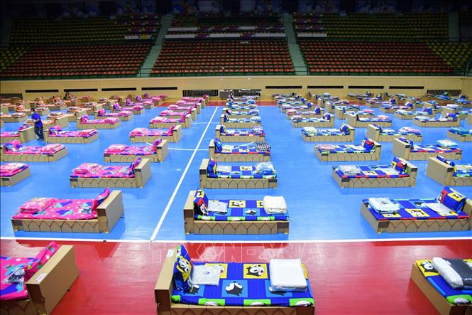 Trong ảnh: Một bệnh viện dã chiến điều trị cho bệnh nhân COVID-19 tại Bangkok, Thái Lan. Ảnh: AFP/TTXVN