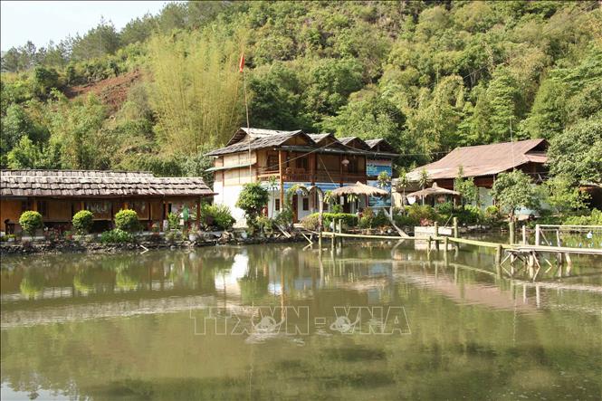 Một mô hình du lịch cộng đồng tại xã Ngọc Chiến, huyện Mường La, tỉnh Sơn La. Ảnh: Nguyễn Cường - TTXVN