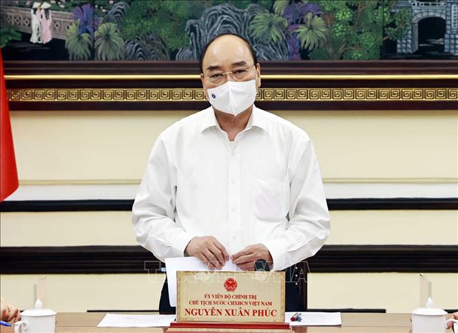 Trong ảnh: Chủ tịch nước Nguyễn Xuân Phúc phát biểu. Ảnh: Thống Nhất – TTXVN