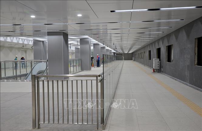 Photo: Construction of Ba Son station will be fulfilled by the end of May. VNA Photo: Tiến Lực