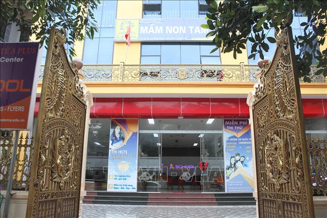 Trong ảnh: Trung tâm Anh ngữ APLUS Ninh Bình tại cơ ở số 124 Đồng Giao, phường Bắc Sơn, thành phố Tam Điệp, tỉnh Ninh Bình. Ảnh: Thùy Dung - TTXVN