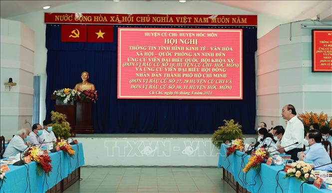 Trong ảnh: Chủ tịch nước Nguyễn Xuân Phúc, Chủ tịch Hội đồng Quốc phòng - An ninh phát biều. Ảnh: Thống Nhất – TTXVN