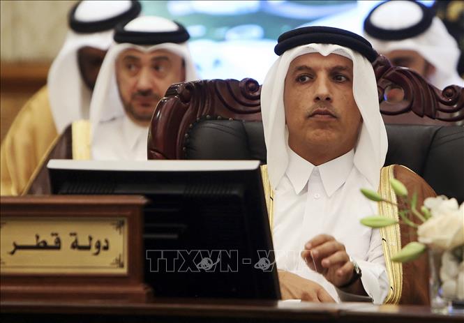 Trong ảnh (tư liệu): Bộ trưởng Tài chính Qatar Ali Shareef al-Emadidự một hội nghị ở Kuwait City, Kuwait, ngày 6/11/2018. Ảnh: AFP/ TTXVN