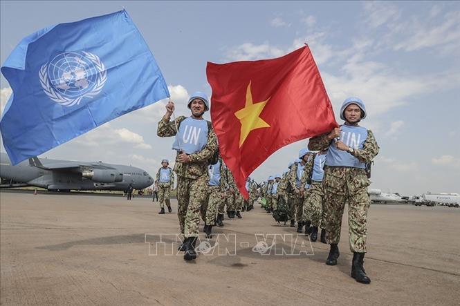 Việt Nam đóng góp tích cực vào hoạt động của Liên hợp quốc, trong đó tiêu biểu là cử lực lượng tham gia hoạt động gìn giữ hòa bình của LHQ tại Nam Sudan. Ảnh: TTXVN phát