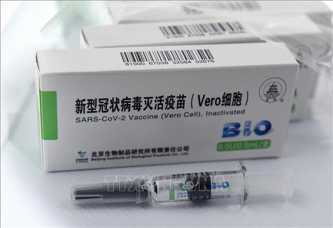 Trong ảnh: Vaccine ngừa COVID-19 của Sinopharm. Ảnh: AFP/TTXVN