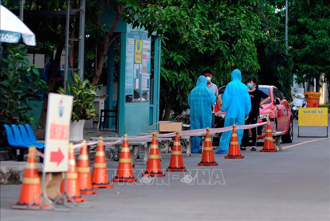 Trong ảnh: Từ ngày 3/6, Bệnh viện Đa khoa quận Gò Vấp tạm ngưng khám bệnh ngoại trú do có trường hợp dương tính với SARS-CoV-2 đến khám bệnh. Ảnh: An Hiếu - TTXVN